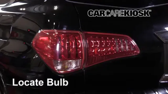 2016 Infiniti QX80 Limited 5.6L V8 Lights Turn Signal - Rear (replace bulb)